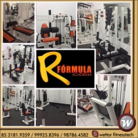 Academia com equipamentos de musculação Wettor